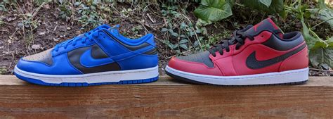 dunk vs jordan 1 low.